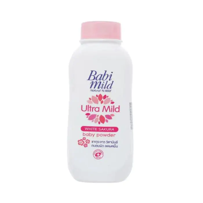 Babi Mild Ultra Mild White Sakura Baby Powder 160gm