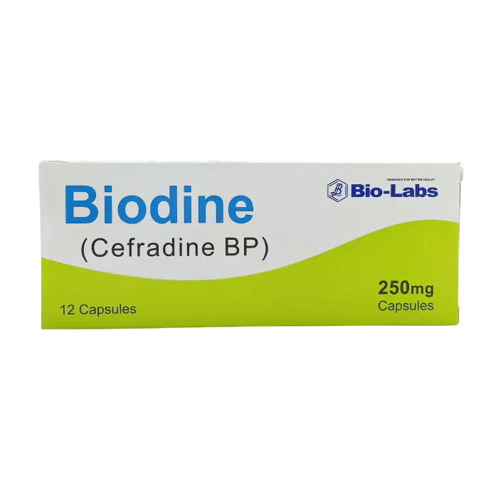 Biodine 250mg cap