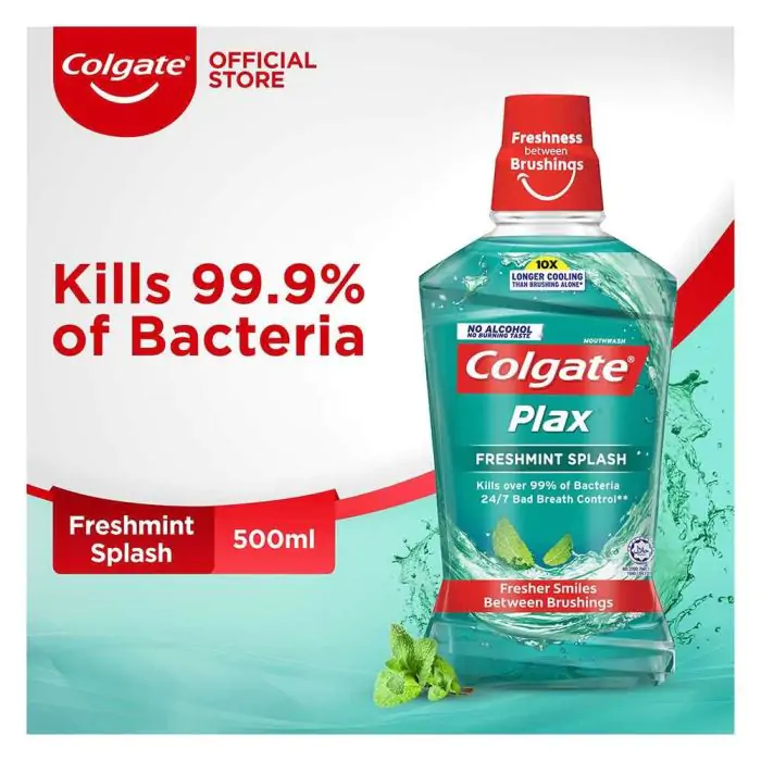 Colgate Mouth Wash 500ml Plax Fresh Mint