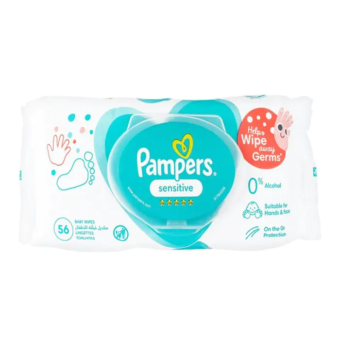 Pampers Baby Wipes Sensitive Protect 56pcs