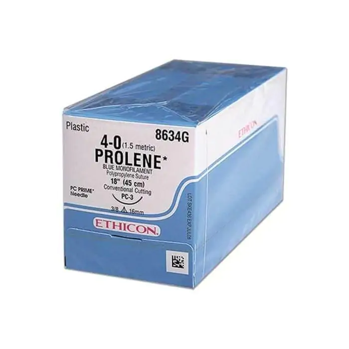 Prolene 4 0 16mm cut 8634g