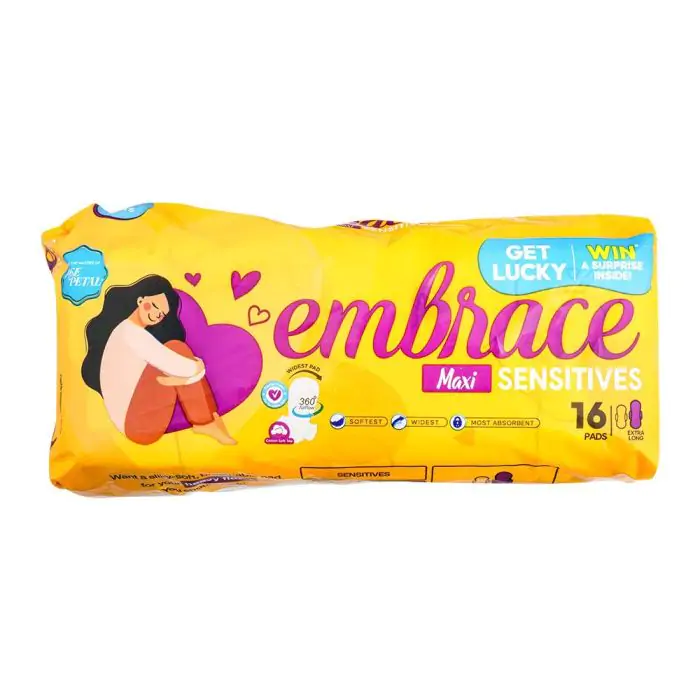 Rose Petal Embrace Maxi Sensitives 16 Pads