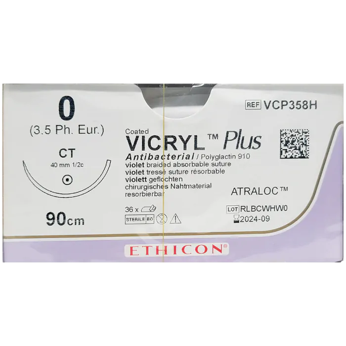 Vicryl 0 40mm plus vcp358h