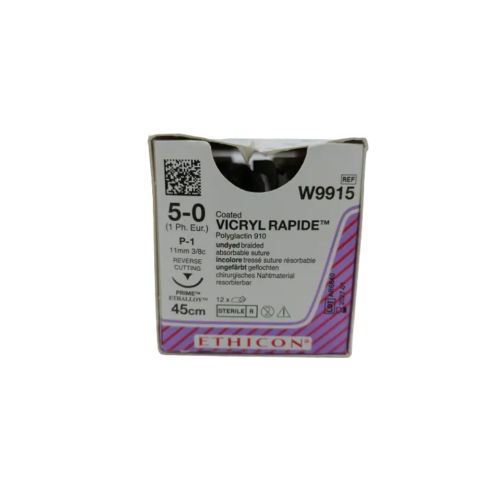 Vicryl 5 0 11mm rapide rc w9915