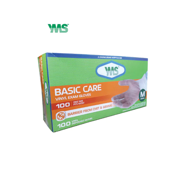 Vinyl examination gloves yms m