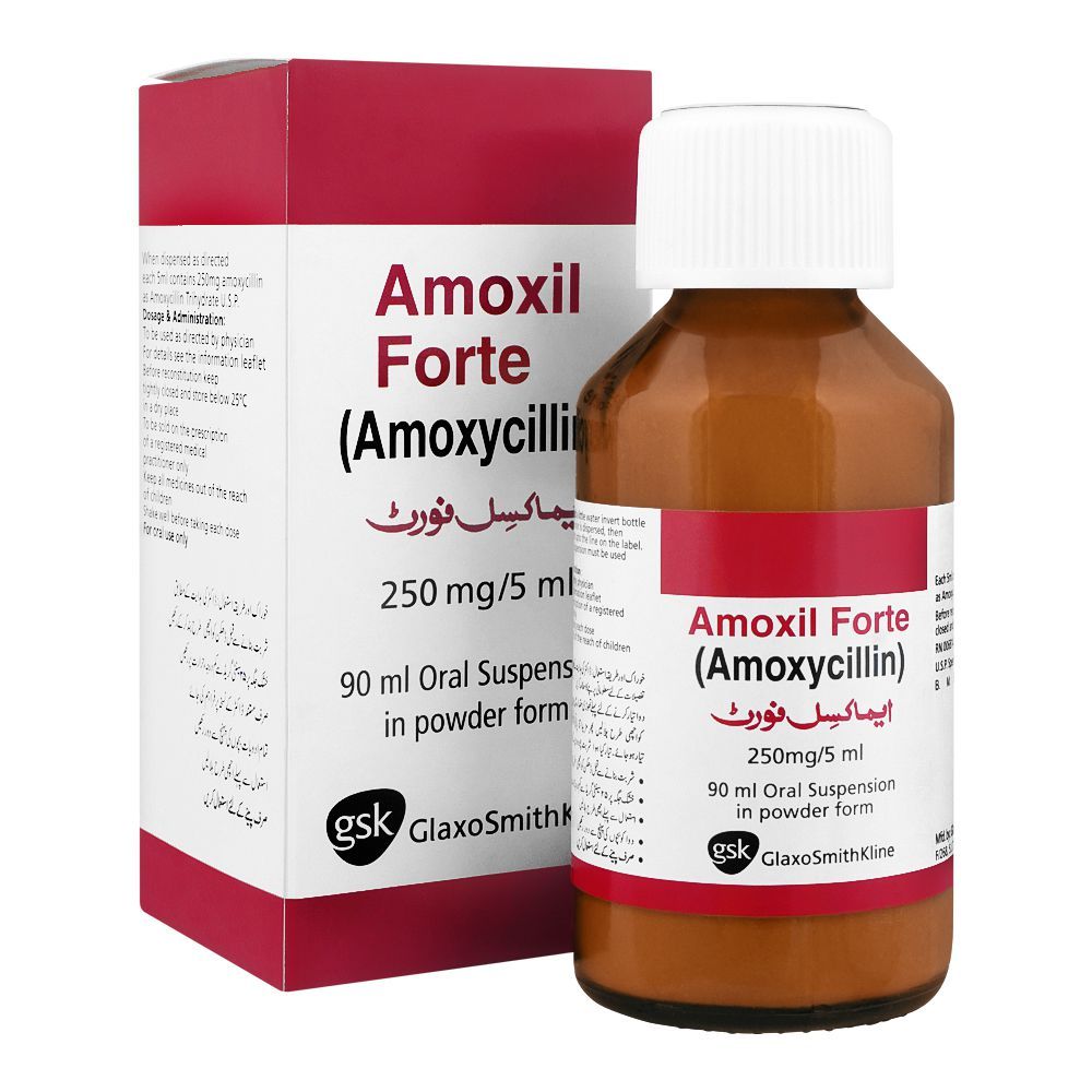Amoxil Forte Syrup, 250mg/5ml, 90ml