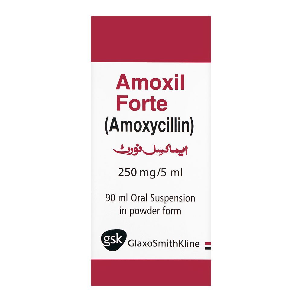 Amoxil Forte Syrup, 250mg/5ml, 90ml - Image 2