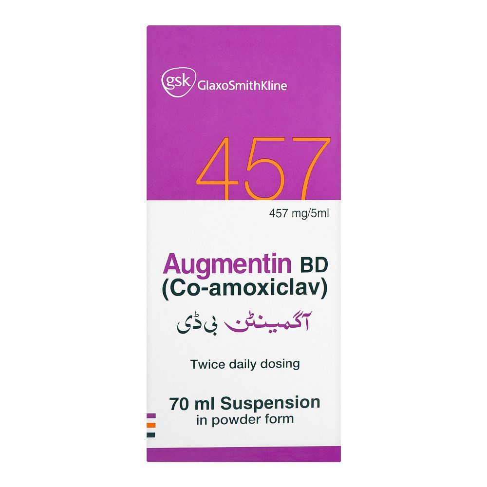 Augmentin BD Syrup, 457mg/5ml, 70ml - Image 2